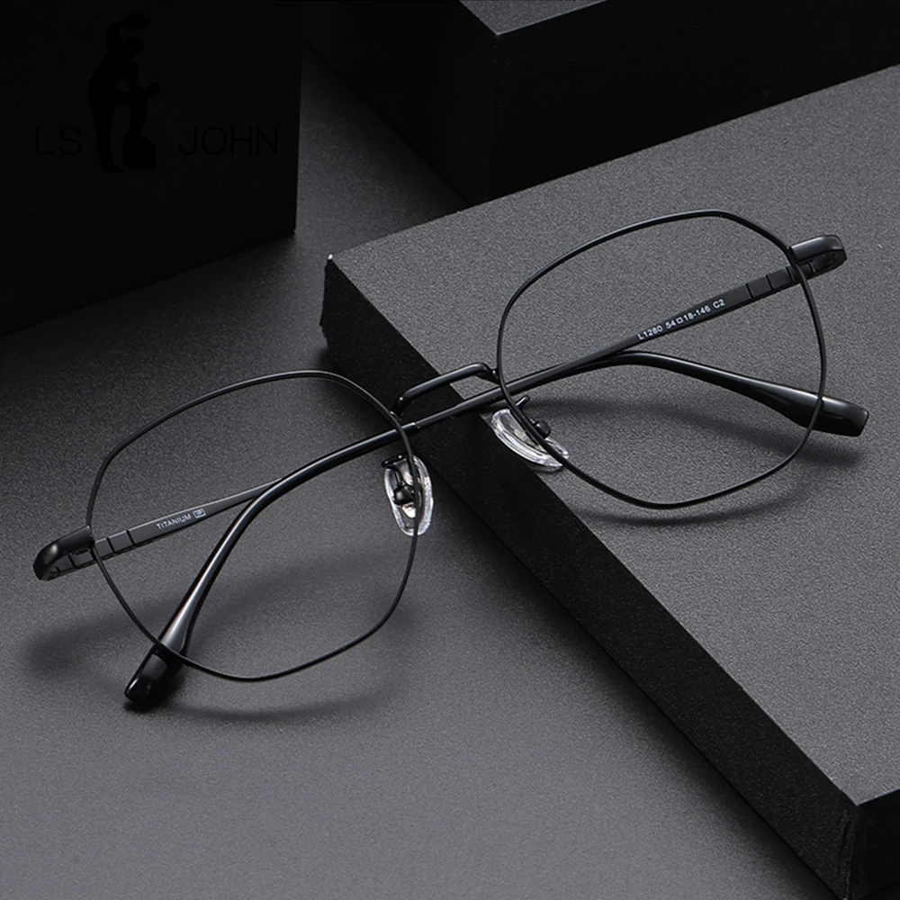 Titan Lesebrille Männer Ultraleicht Angepasst Myopie Optische Verordnung Brillen Frauen Europäischen Unregelmäßigen Gläser Rahmen