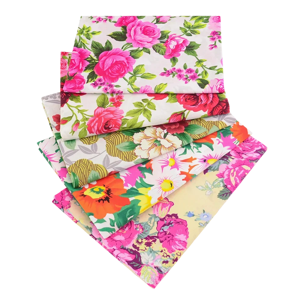 Popeline-Baumwollstoff für Handarbeiten, Patchwork, Paisley-Scroll, Fat Quarter, bedruckt, DIY, Nähen, Handwerk, Quilten, 5–7 Stück – Detail 13