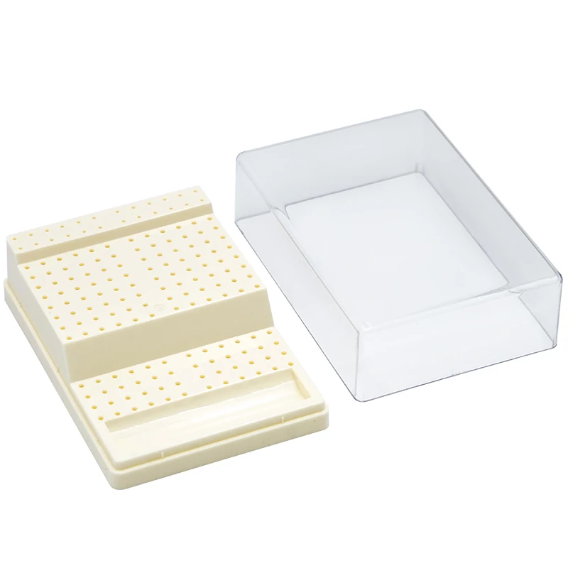 

168 Holes Plastic Dental Burs Box with Drawer Bur Sterilizer Block Holder Autoclave Case Disinfection Box Dentistry Tool