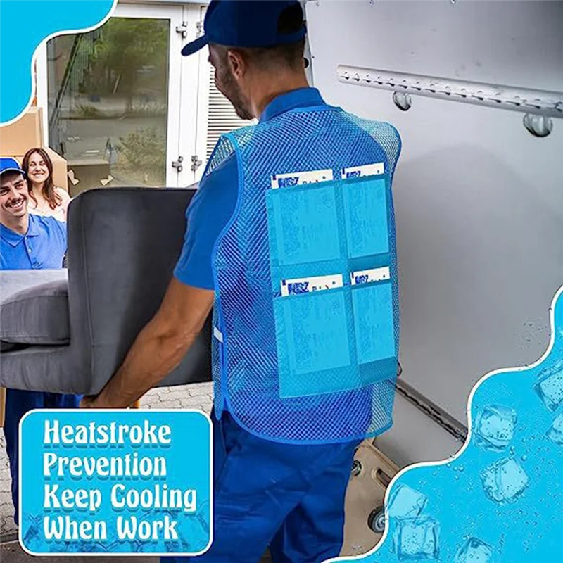 

ABHS-Summer Cooling Clothes Ice Vest Cool Sunstroke Protective Clothes Reusable Ice Vest For Running