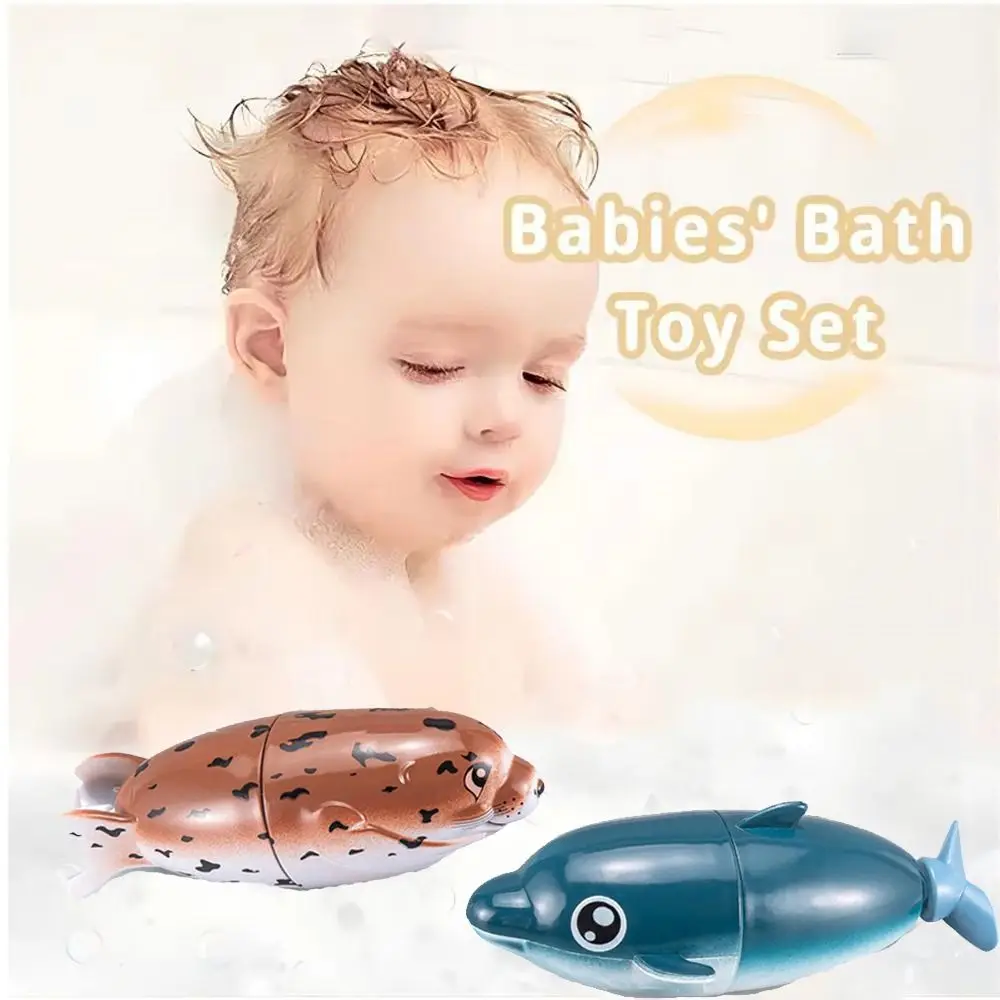 Kunststoff Schwimmen Clown Fisch Mehrzweck Frühe Pädagogische Wasser Spielen Delphin Cartoon Interaktive Schwimmende Bad Spielzeug