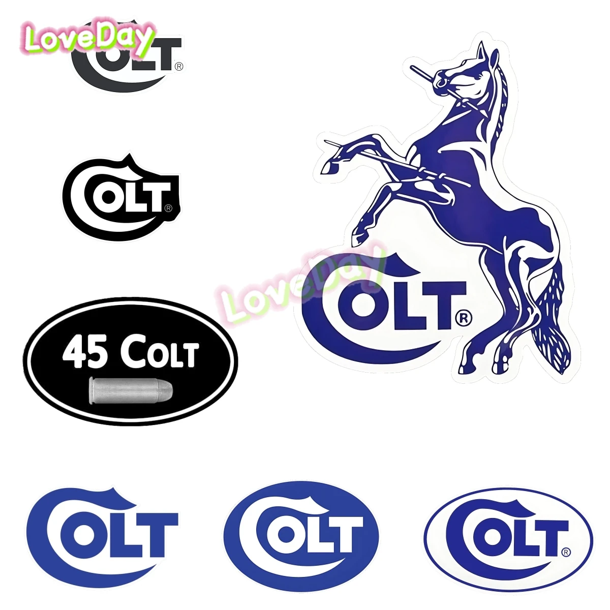COLT Guns Logo Vinyl Decal Sticker 45 Ammo Can Sticker Toolbox Outdoor Sports Hunt Decorative Decal Car Sticker
