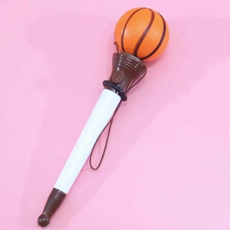 Funny Pens Basketball Novelty Pens Bouncing Ballpoint Pen Creative Bouncing Gel Ink Pen Stationary Writing Pen For Birthday Part