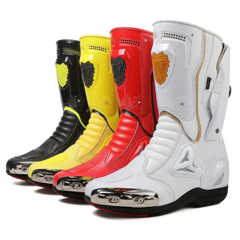 

New Waterproof Motorcycle Four Seasons Off-road Competitive Men's and Women's Racing Shoes Non-slip Locomotive Riding Shoes