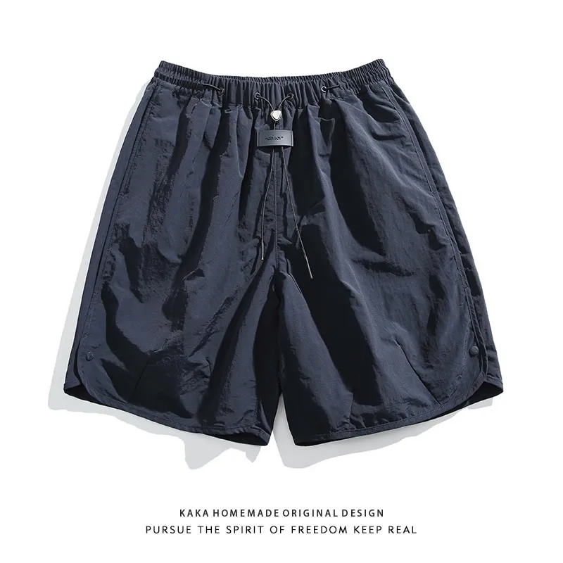 

Lightweight Summer Nylon Sport orts Qui Dry Straight Leg Loose Fit Casual Beach Five-Quarter Pants for Men Youth Faion