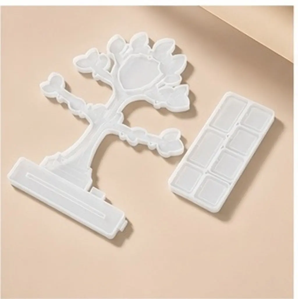 1Set Tree Shape Photo Frame Silicone Mold Creative DIY Craft Molding Tool Epoxy Resin Frame Making Supplies DIY Silicone Mold