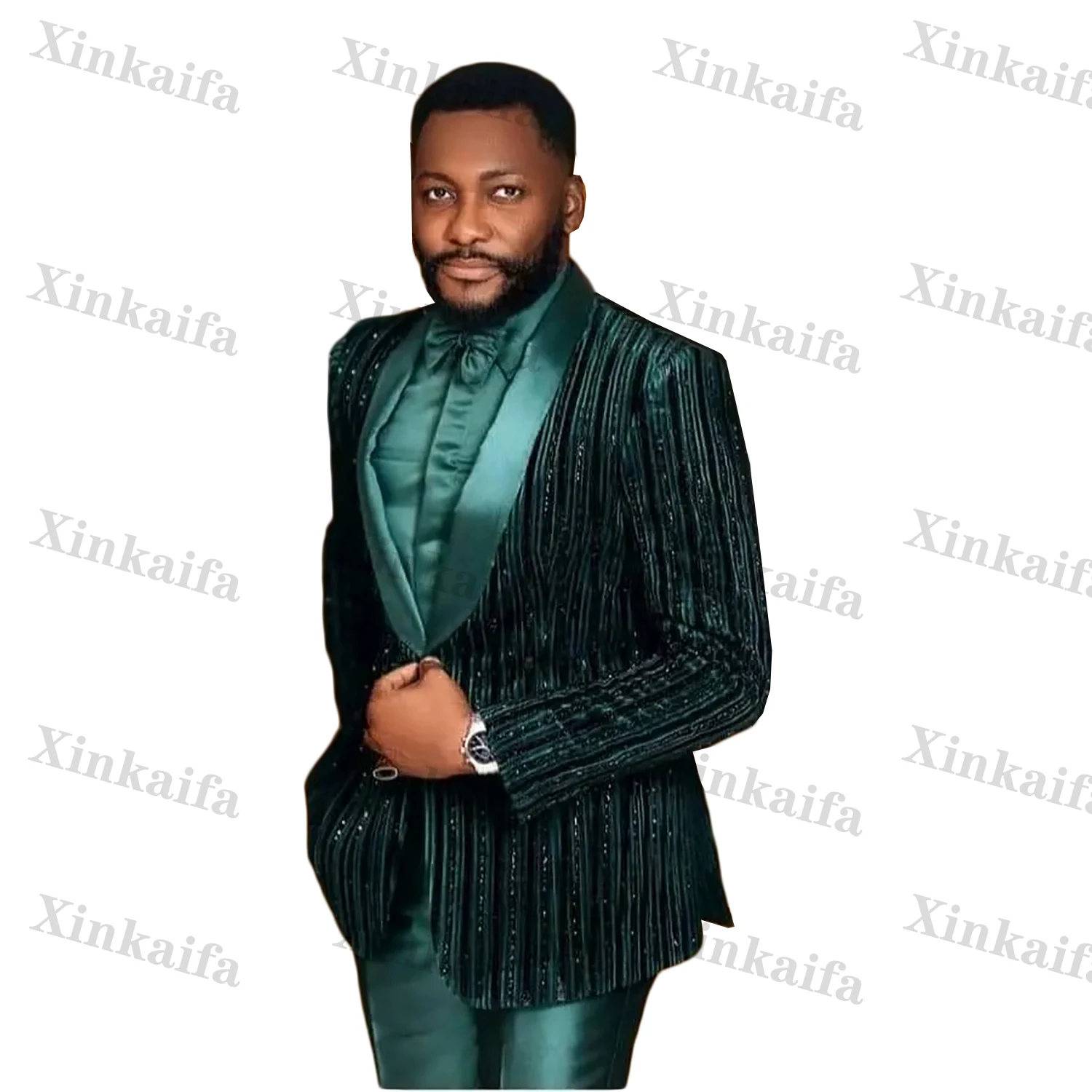 أزياء الزفاف الرجال الدعاوى الجديدة تألق عارضة مصممة خصيصا العريس 2-PCS معطف السراويل المناسبات الرسمية المغني حزب حجم مخصص