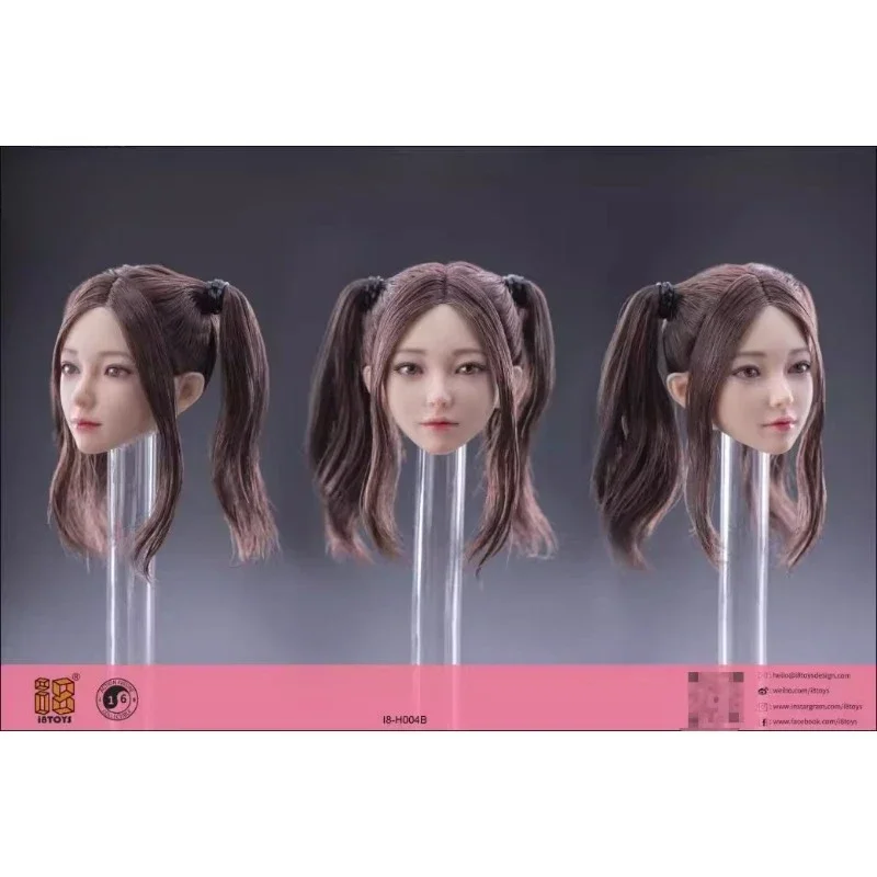

1/6 масштаб I8toys I8-H004 Xiaomeng подвижный глаз женская голова скульптура Манди для 12-дюймового солдата WORLD BOX Ph Pale Body