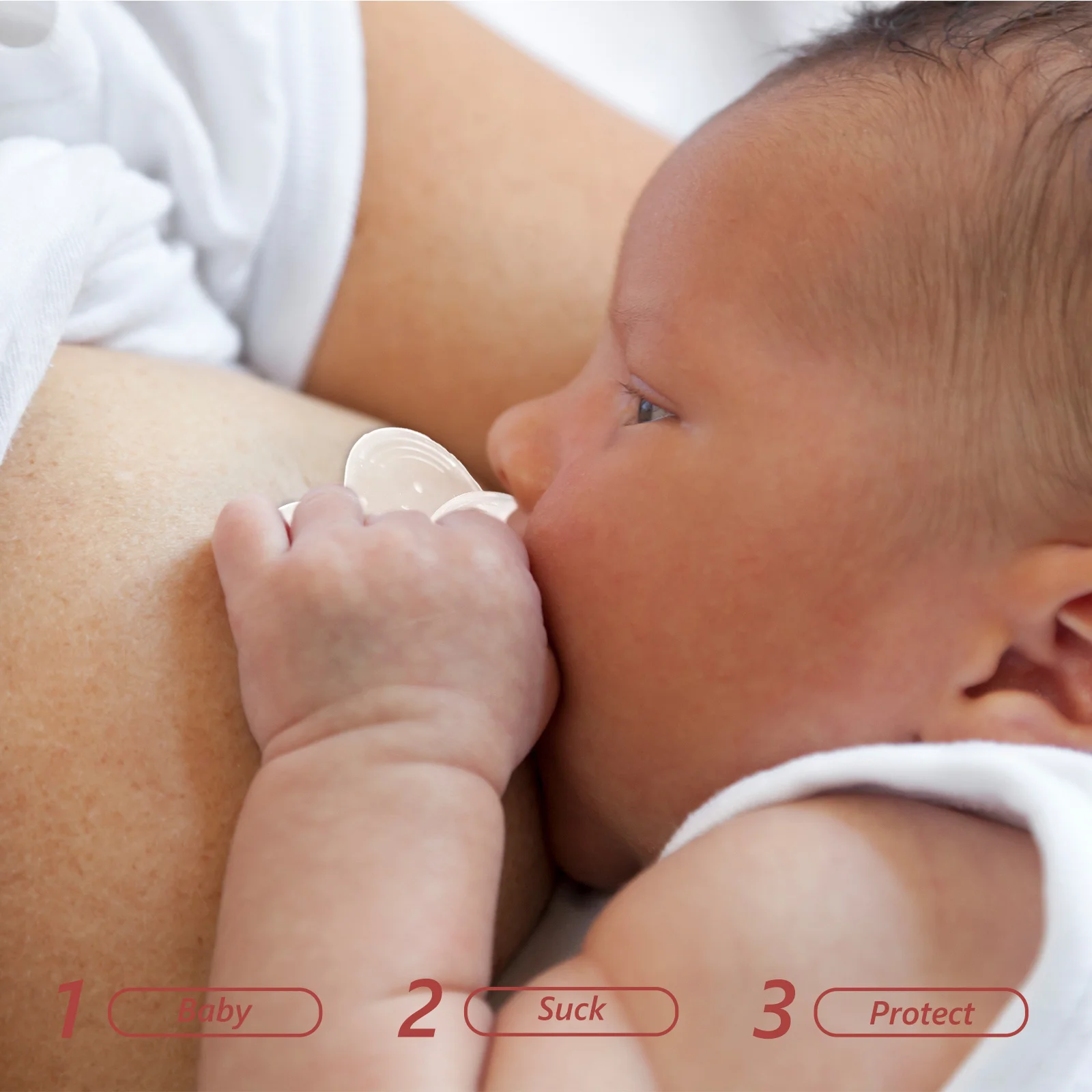 Silicone Breastfeeding Shield Female Nipples Protector Flexible Design Prevents Choking Breastfeeding Nipples Protector