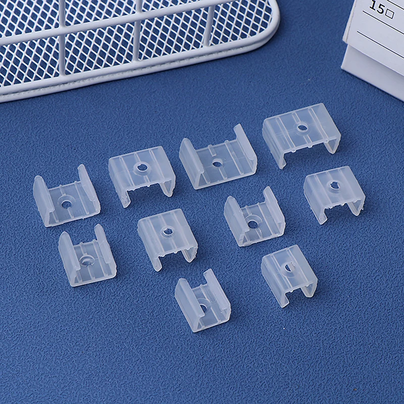 50PCS Durable Led Connector Fix Plastic Clips Mounting Fixing On Wall For 8/10/12/14/17/18/20MM RGB 5730/5050/2835 Strip Light