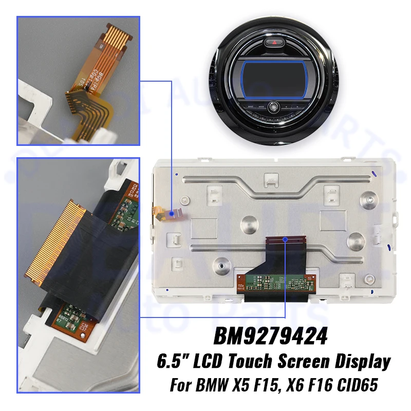 Rádio do carro peça de substituição, painel LCD, monitor de áudio do carro, BMW X4 F26 X5 F15 X6 F16 CID65 MINI, 6.5 