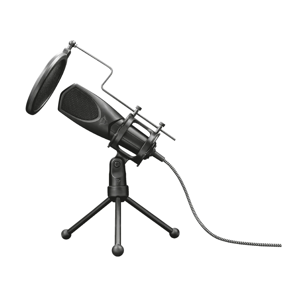 Usb Broadcast Microphone GXT 232 MANTIS USB Microphone With Tripod For Broadcast, Podcast, Vlog And Voiceover