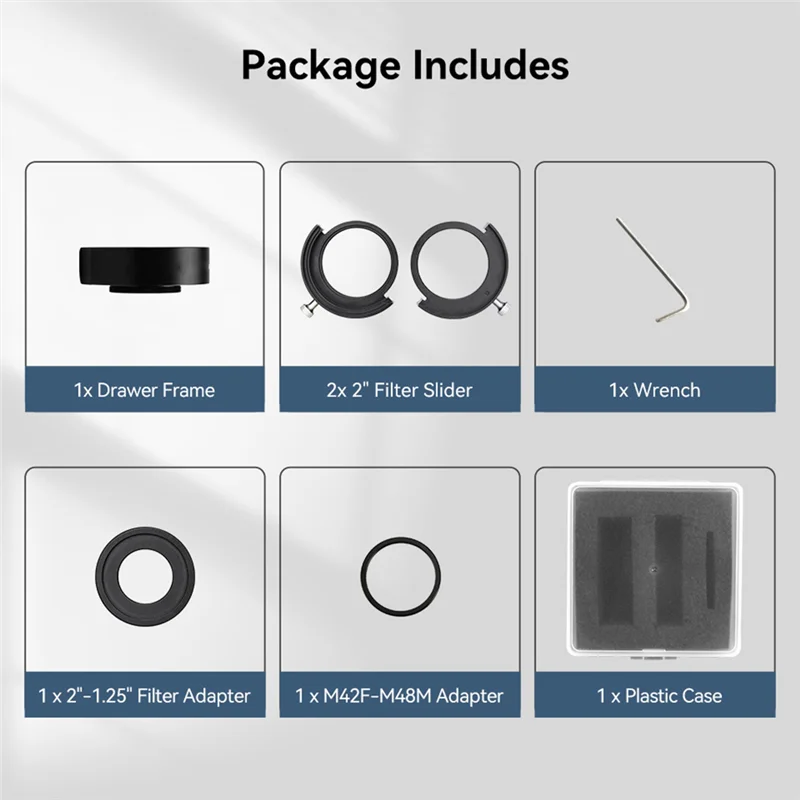 SV226 For Filter Drawer With Holder Integrated Molding Nti-Light-Leaking Design For Filter Mounted Deep Star Photography