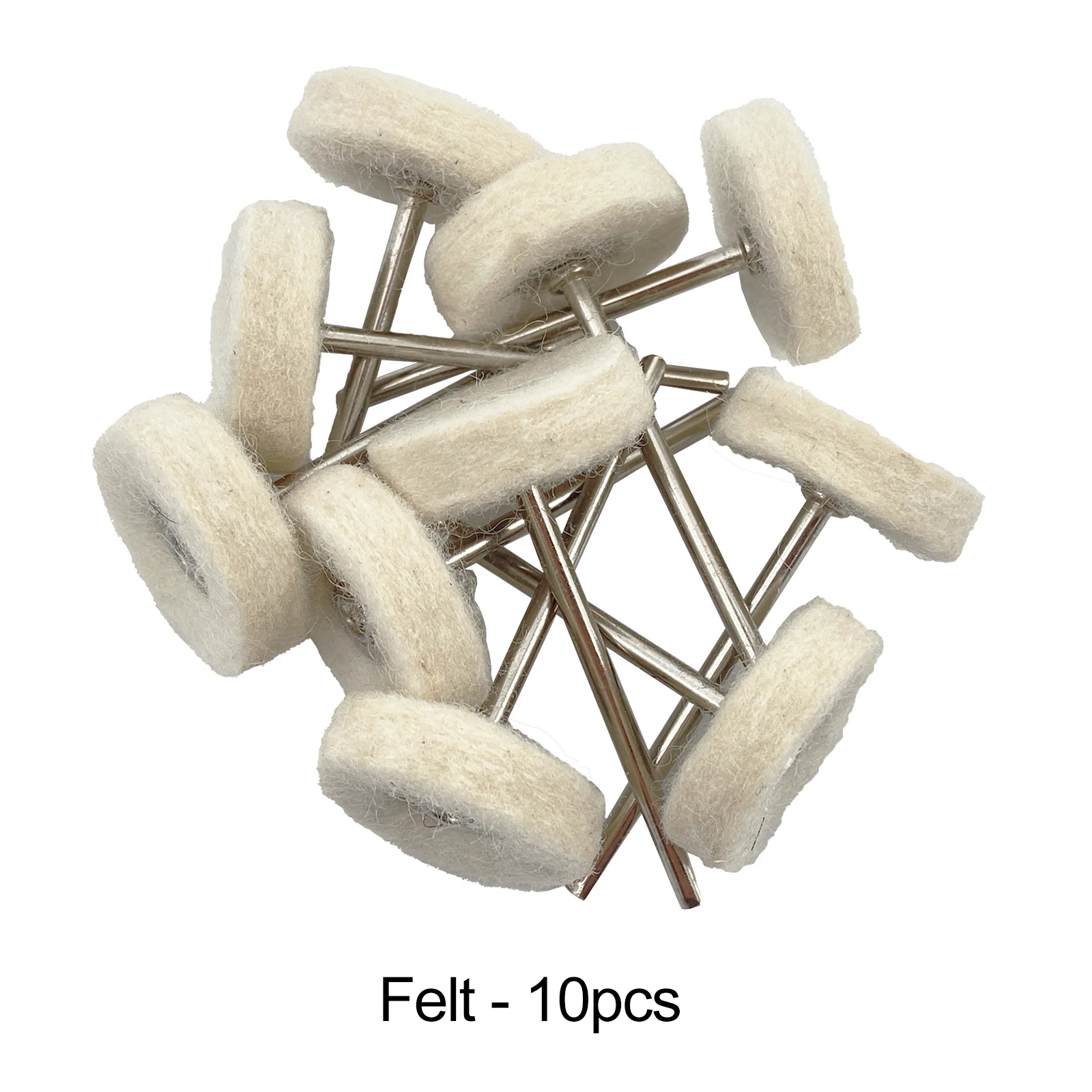 10 Teile/beutel Dental Odontologia Polieren Pinsel Rad Dreh Werkzeuge 2,35mm HP Schaft Wolle Ziege Baumwolle Schwarz Buff Zahnmedizin Laborator
