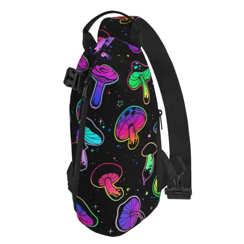 Mushroom flower Chest Bag Crossbody Backpack Men Waterproof Shoulder Bags Women's Casual Messenger Bag Unisex Small Bag