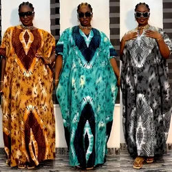 Abayas for Women Printed Maxi Dress Dubai Turkey Kaftan Eid Ramadan Djellaba Morocco Caftan African Ankara Dashiki Boubou Robe