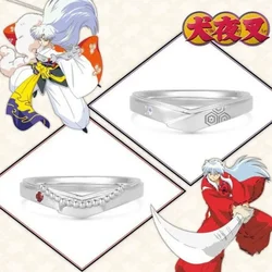 New Anime Hot Style Sesshoumaru Cosplay Rings Unisex Adjustable Opening Couple Cosplay Costume Props Accessories Jewelry Gifts