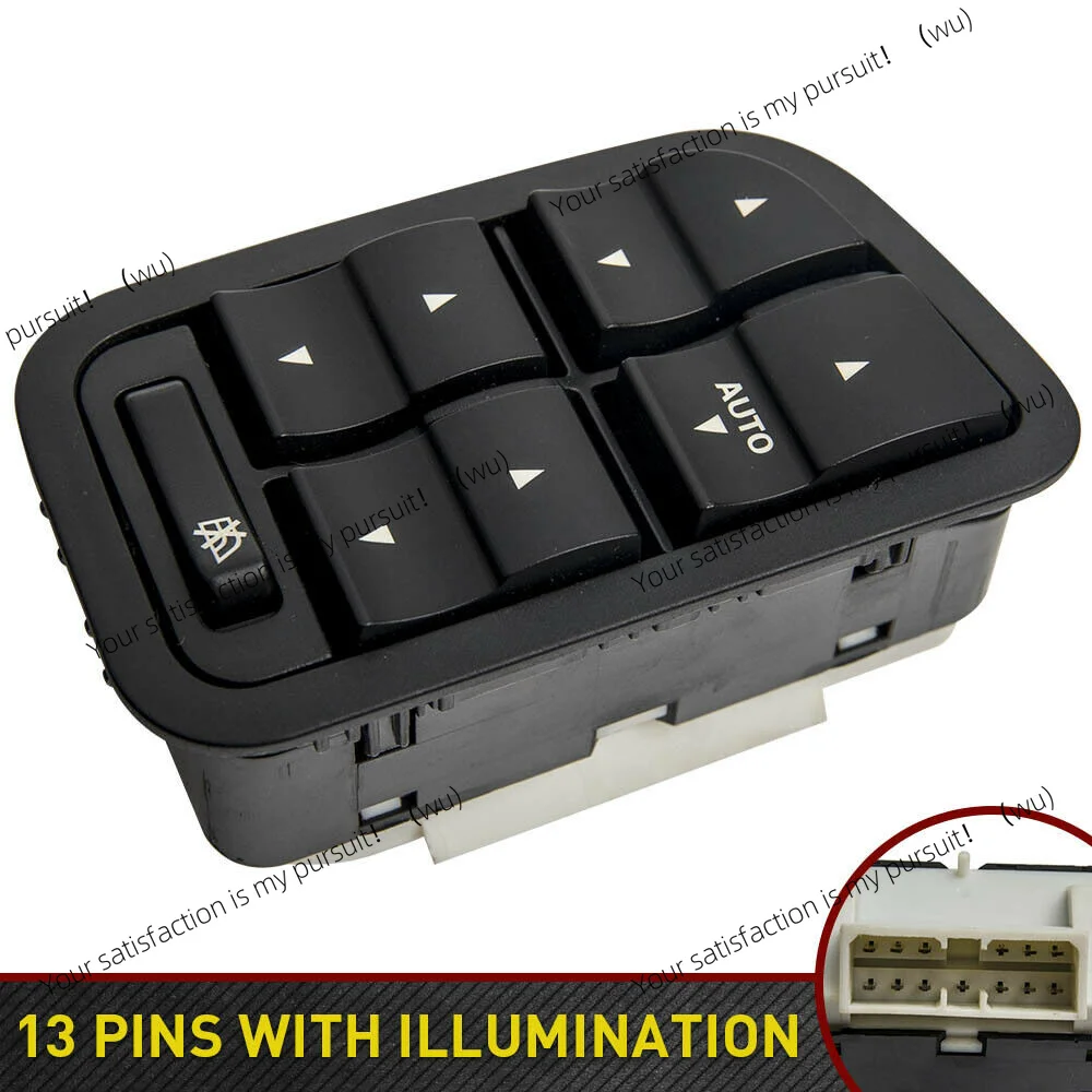 13 Pin Car Electric Master Window Switch for Ford Falcon BA BF 2002-2008 with Illumination NEW