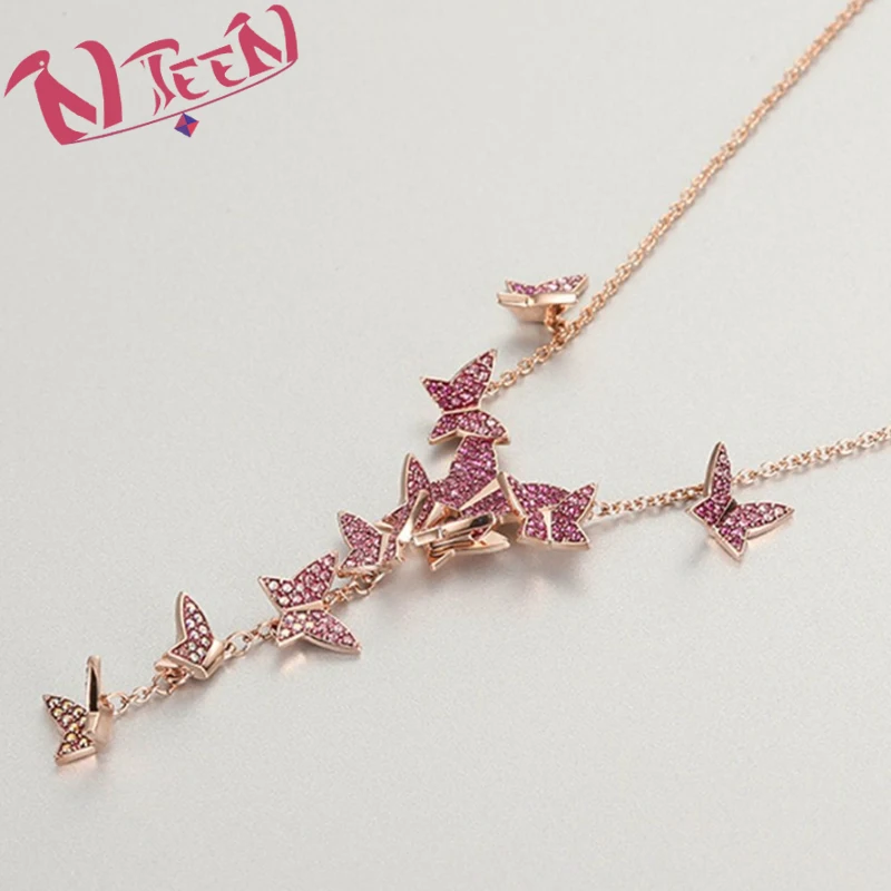 2024 Hot Selling High Quality Women's Jewelry Set, Lilia Series Butterfly Shape Set, Suitable for Holiday Gifts and Party Wear