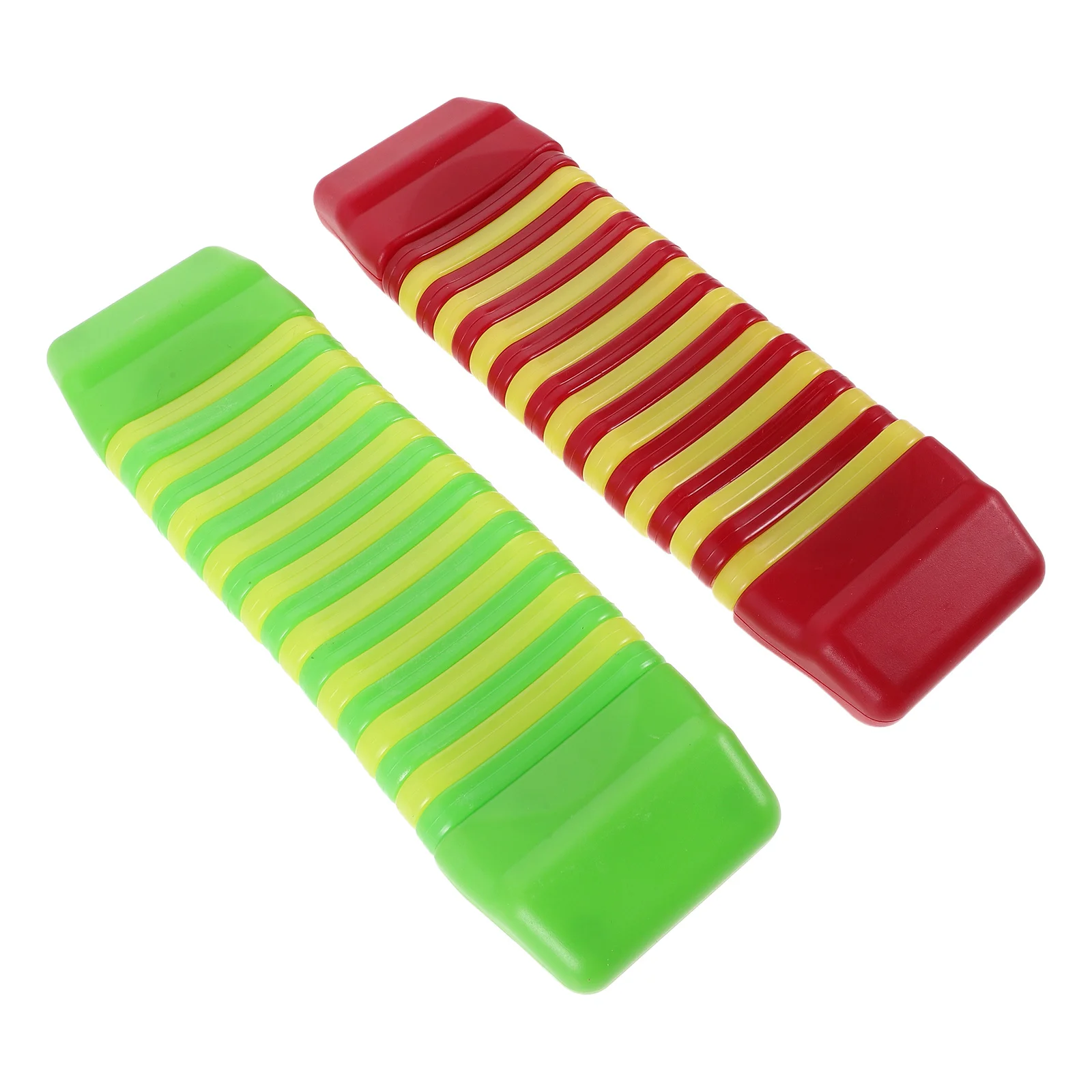 

2pcs Orff Percussion Instruments Kids Lightweight Plastic Snake Shaped Tambourine Mini Portable Musical Instrument For Preschool