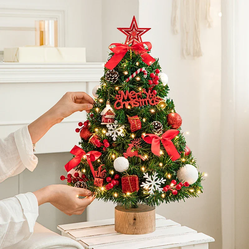 New Christmas Tree Home Small Desktop Ornament Diy Material Packaging Decoration Christmas Decoration Mini Christmas Tree
