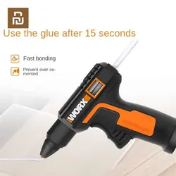 Xiaomi Worx 4V Melt Hot Glue Gun WX890 Electric Glue Gun Rechargeable Wireless Repair Tool Heat Mini Gun 7mm Glue Stick DIY Tool