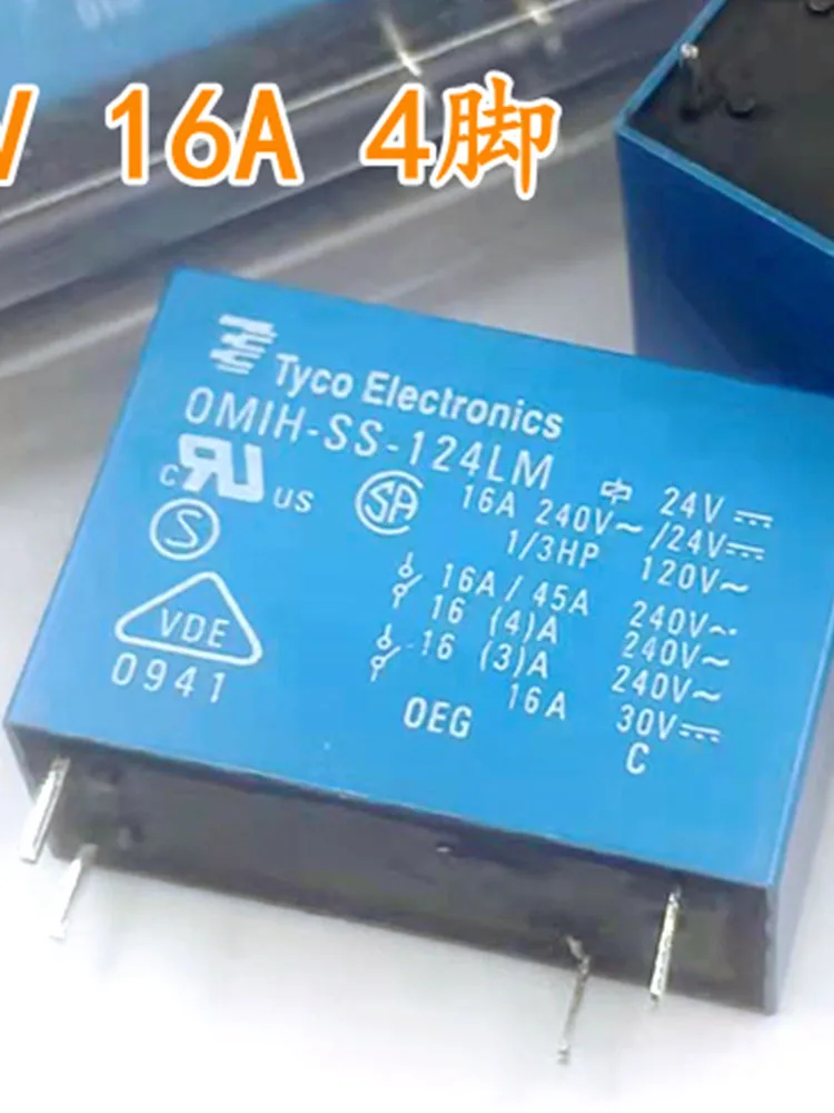 2 Pcs OMIH-SS-124LM 4 Pins 24V Relais
