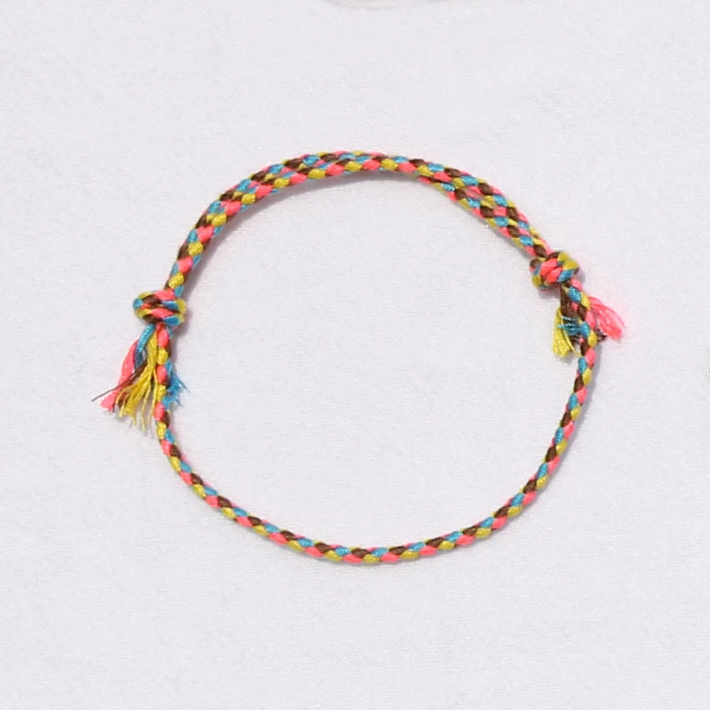 Einfarbiges Geflochtenes Baumwollseil-Armband für Männer, Retro Tibetisches Handgefertigtes Mehrschichtiges Armband für Frauen, Modisches Schmuckzubehör – Detail 26