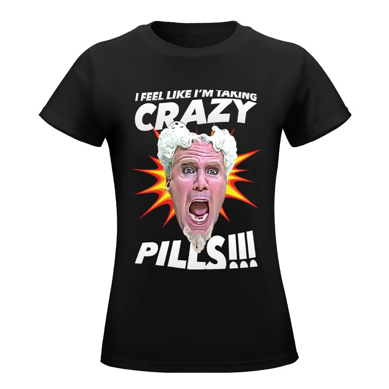 Crazy Pills! T-Shirt summer tops oversized summer top Women t-shirts