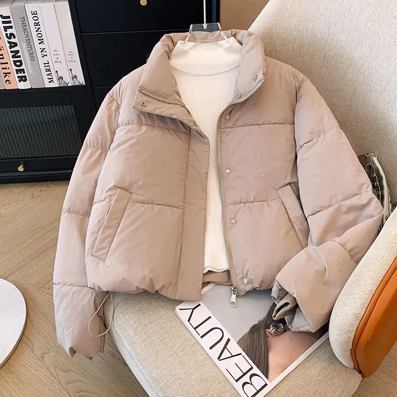 2025 New Winter Coats Women Parka Cotton Casual Jackets Thick Warm Overcoat Female Short Outerwear Black Clothes