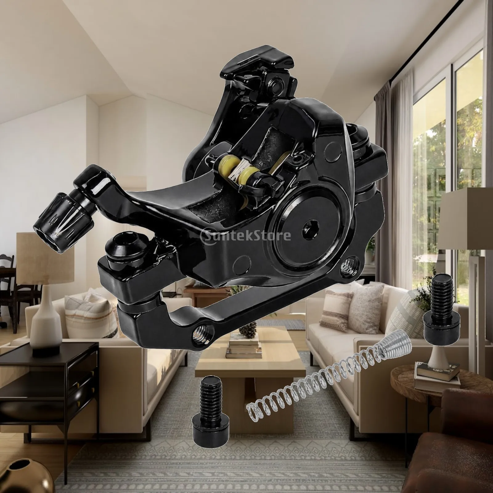 Scooter Brake Caliper Straightforward Replacement Mechanical Disc Brake Caliper Compact High-Strength for Mechanics