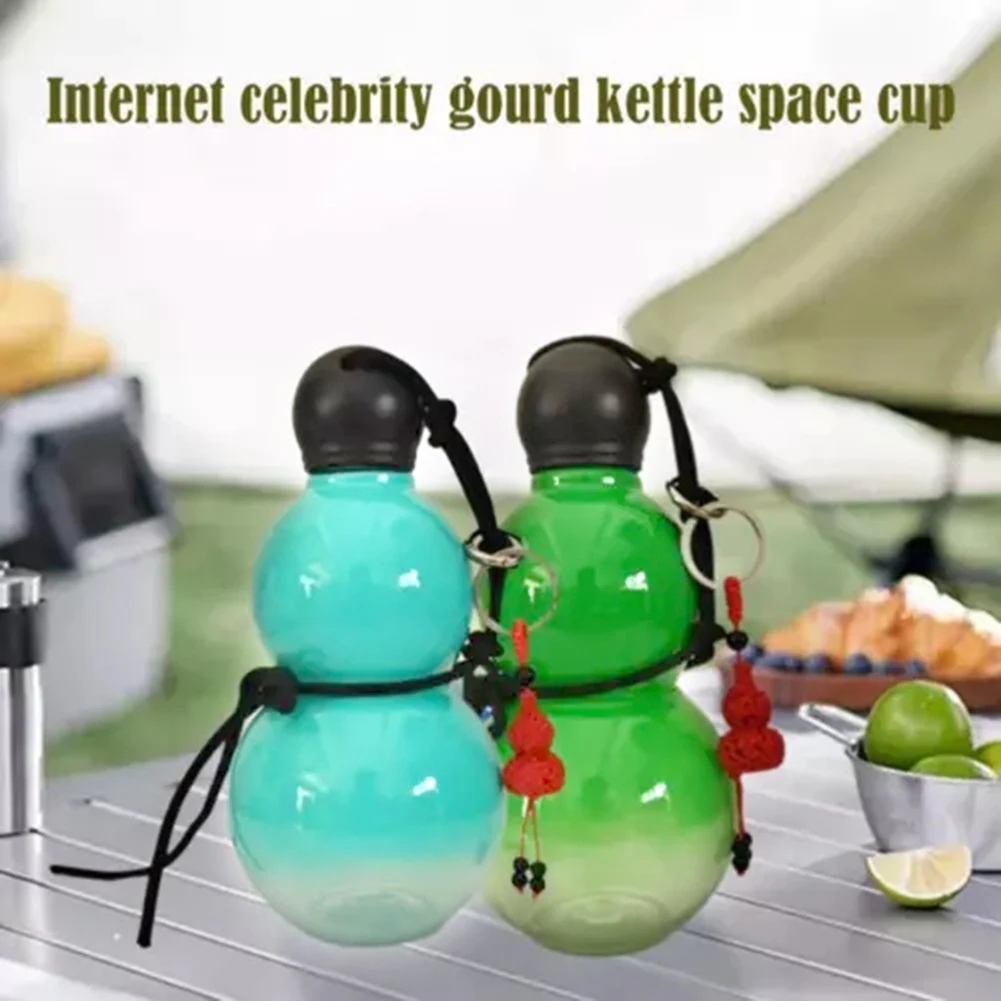 Gourds Water Bottle Unique Sport Travel Water Mugs for Gym 800ml Chinese Retro Drinking Bottle for Outdoor Activities New