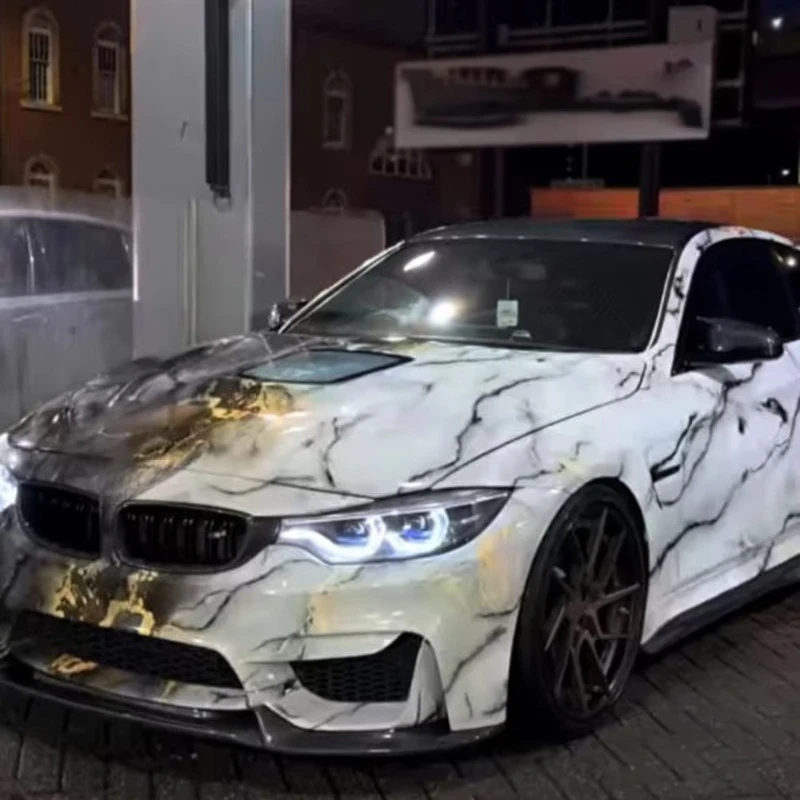 

1.52*20 Metre PET Custom Design Marble Car Vinyl Wrap Colors Wraps