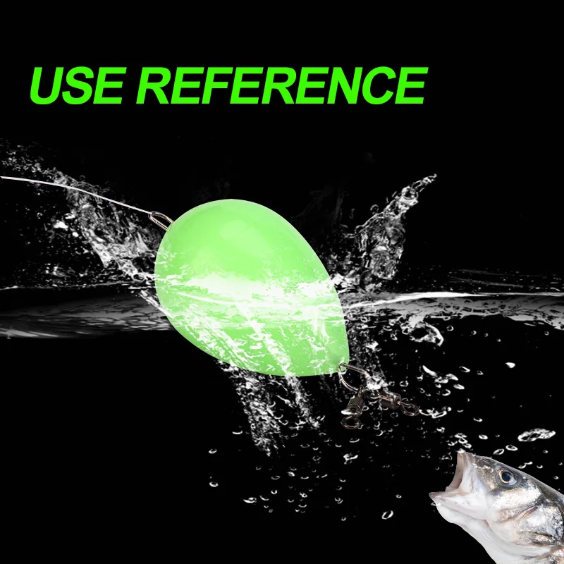 WEIHE 1 قطعة يتوهج في الظلام الصيد بوبر الصيد تعويم تضيء بوبر الرياضات المائية الصيد المعونة أداة #5
