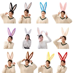 Cute Bunny Large Ears Durable Hair Hoop Women Headband Makeup Head Band for Easter Halloween Cosplay Hair Accessories