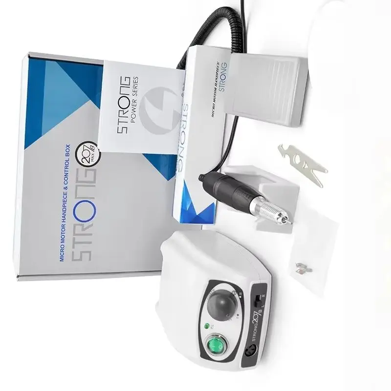 Strong 65W 207B Electric Manicure & Pedicure Machine - Professional Tool for Nail Polish Gel, Essential Manicure Supplies