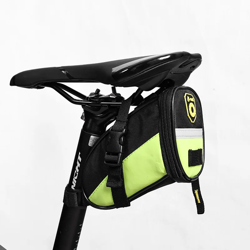 Q1089 2018 New Outdoor Cycling Mountain Bike Bicycle Saddle Bag Back Seat Tail Pouch Package Black/Green/Blue/Red/Pink/Sky Blue