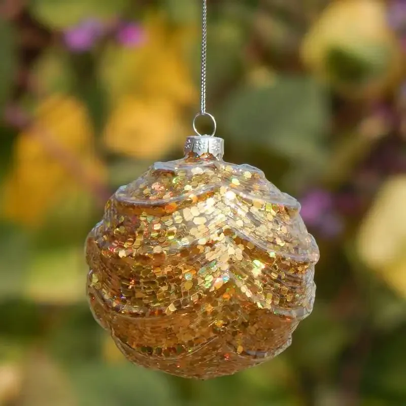 

Christmas painted glass ball ornament Pendant