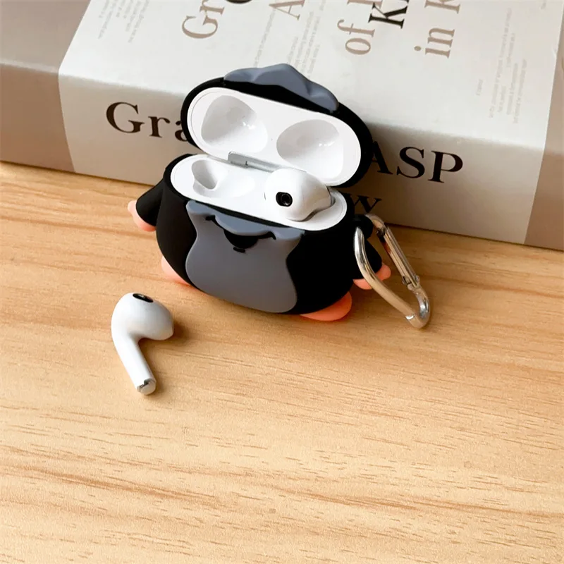 Cute Cartoon Mole Case for AirPods Pro2 Airpod Pro 1 2 3 Bluetooth Earbuds Charging Box Protective Earphone Case Cover