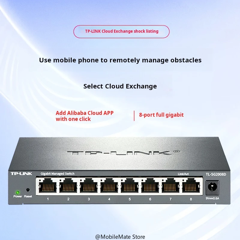 Imagem -02 - Tp-link-cloud Switching Divisor de Cabo de Rede Portas Gigabit Completo Gerenciamento de Rede Web Switch Tl-sg2008d