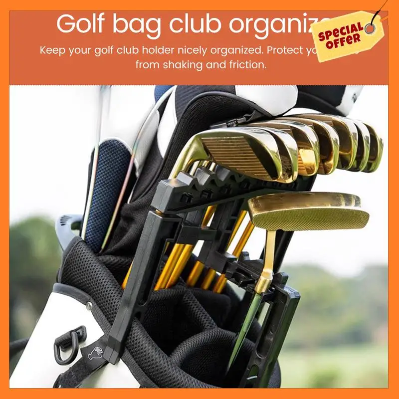 

AD08-Golf Club Organizers Shafts Holder, Golf 9 Iron Club Holders Divider, ABS Shafts Holder Stacker