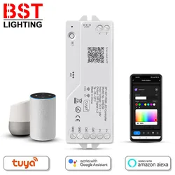 WS2812B WS2811 WS2814 SK6812 TUYA SPI WIFI RGBIC LED Controller Work With Google Home Alexa For WS2813 WS2815 5050 RGB LED Strip