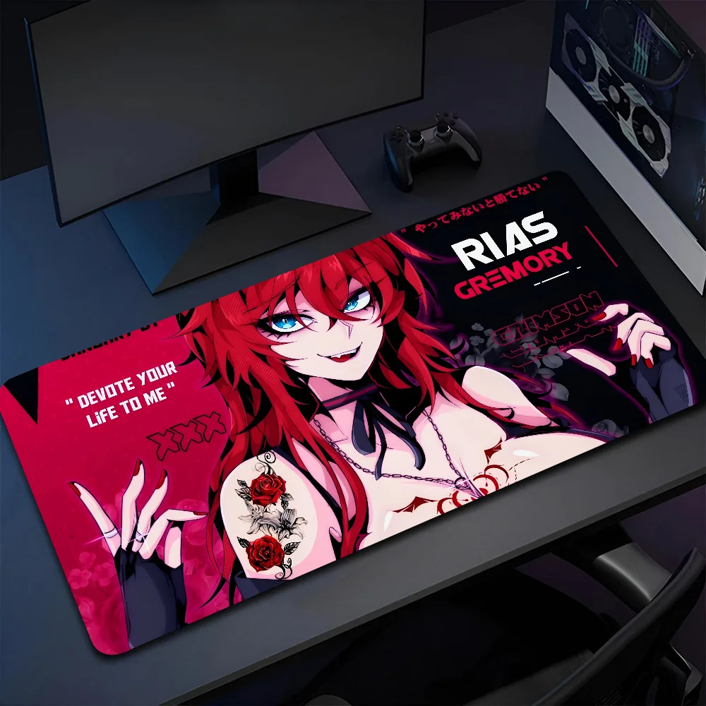 1 шт., нескользящий коврик для мыши haigh School DXD Rias Gremory, подходит для офисных компьютеров, ноутбуков, килимков для киберспорта, игровых настольных ковриков XXL, клавиатура