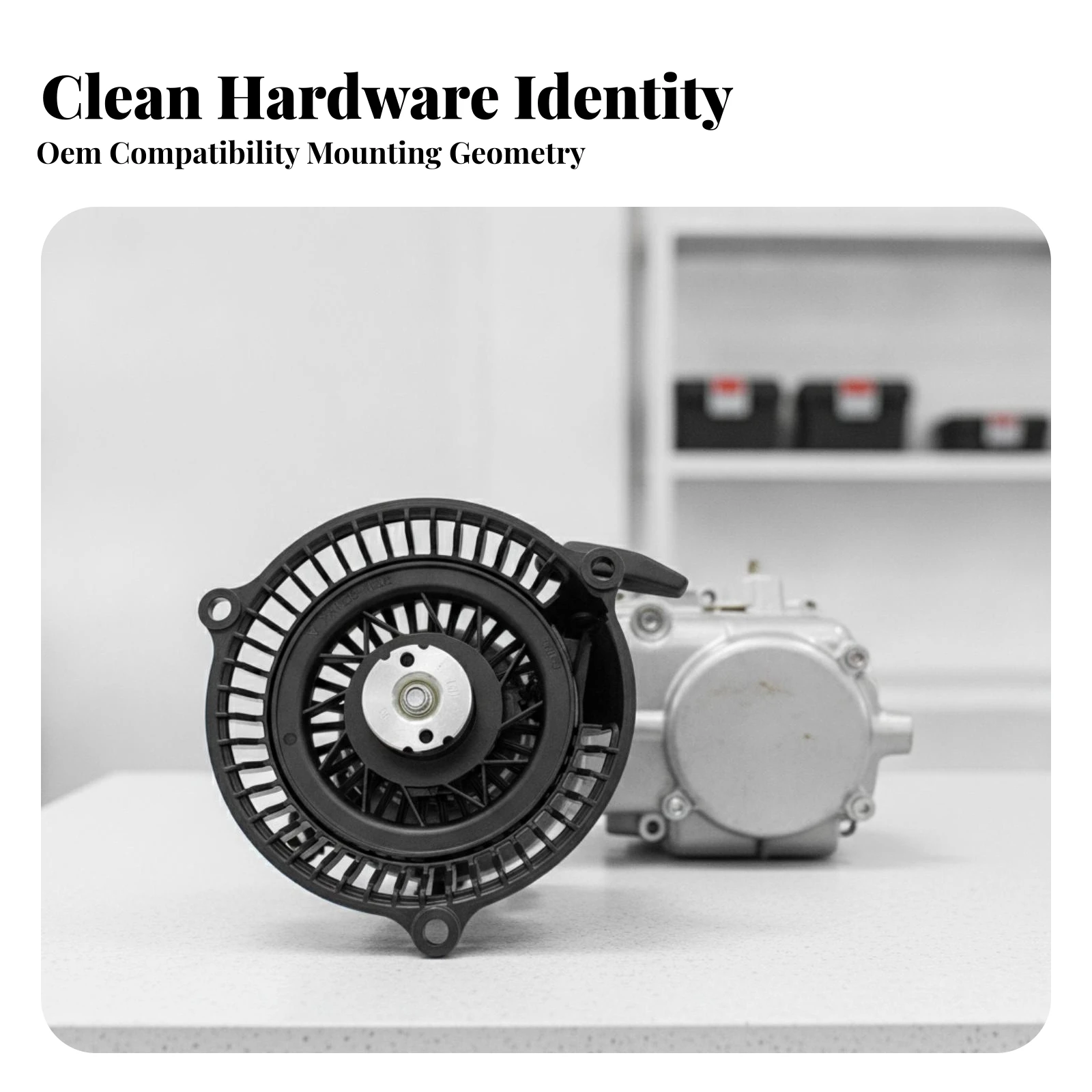 Recoil Starter Assembly Aftermarket Pull Start Assembly Lawn Mower Starter with Pull Handle Compatible Parts Durable