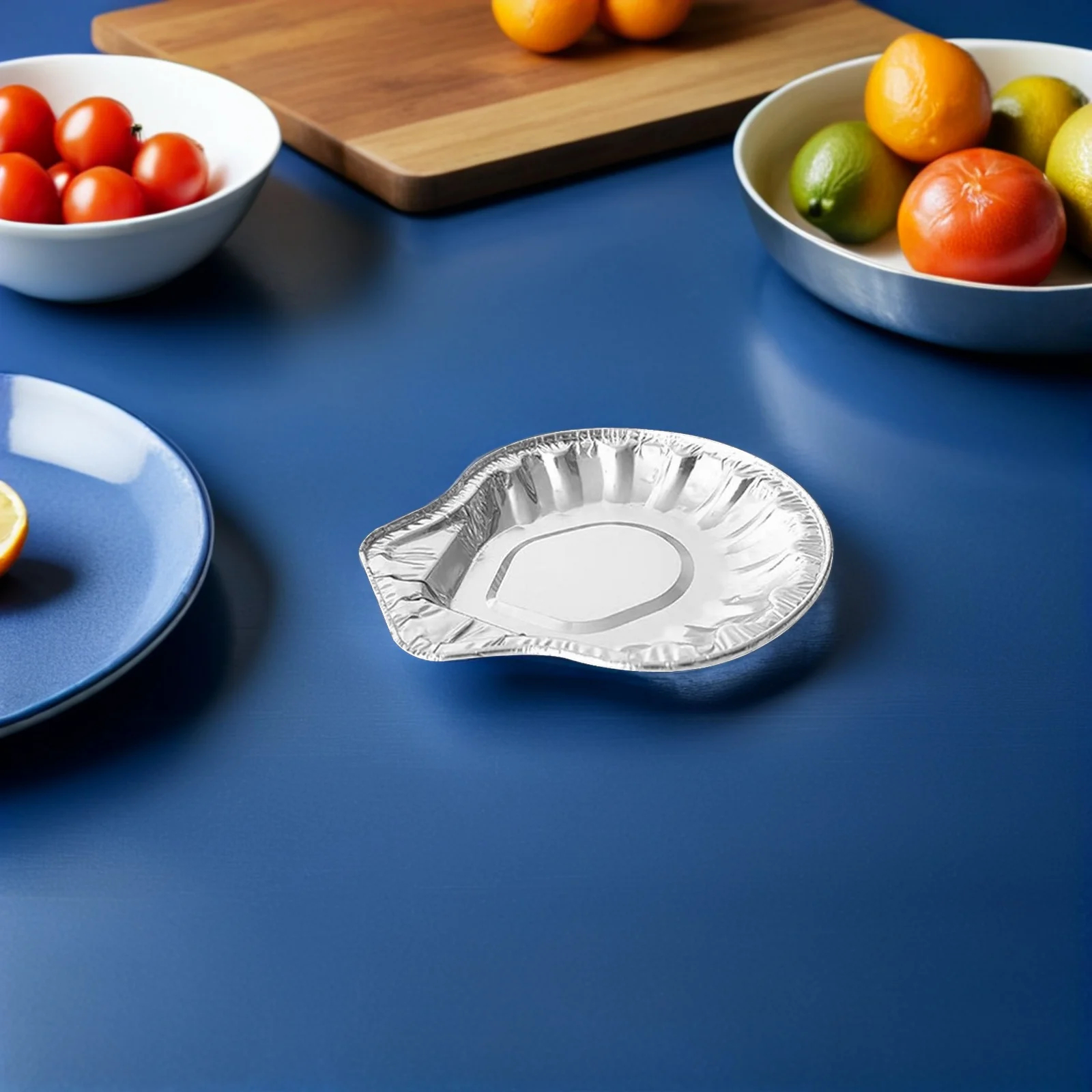 

100 Pcs Tray Shell Aluminum Oyster Dish Foil Baking Clam Plates Barbecue Trays Pie Tins