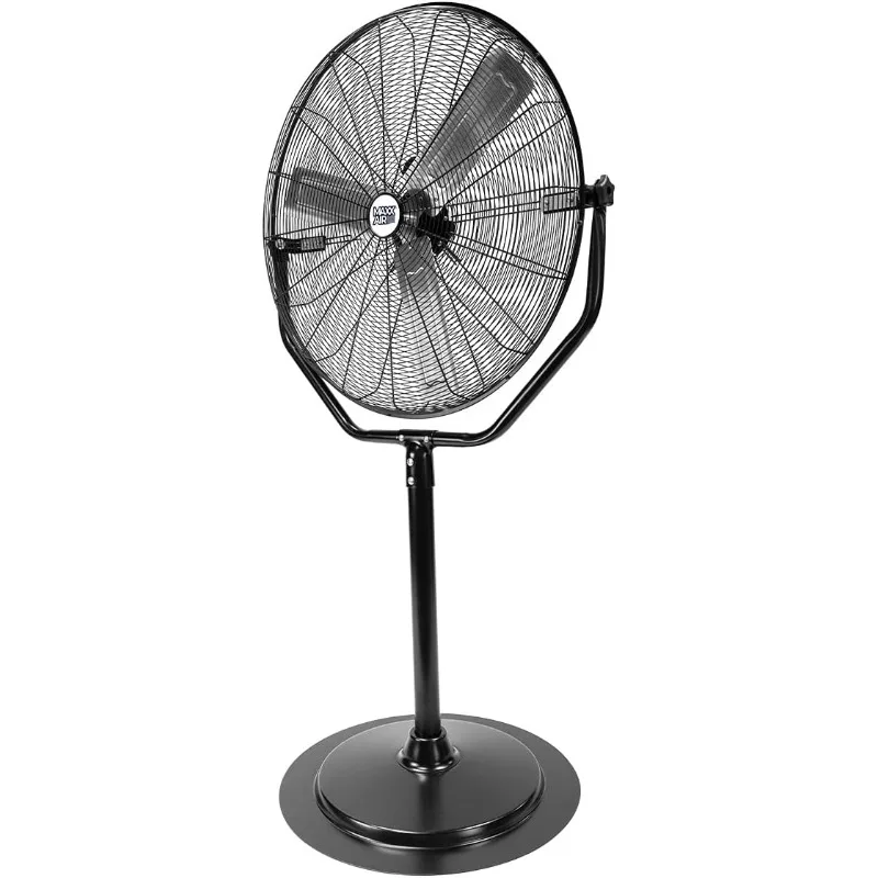 مروحة بقاعدة Maxx Air Industrial مقاس 30 بوصة، ومروحة تجارية قوية شديدة التحمل للمستودعات والمصانع والمساحات الكبيرة