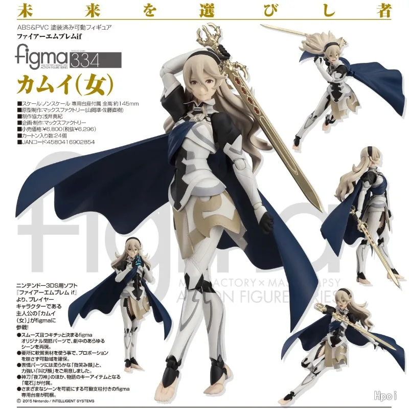 Max Factory Original Figma Fire Emblem Serie 245 Luchina 334 Kamui Anime Action Figur Modell Spielzeug Ornamente Geschenke für Jungen