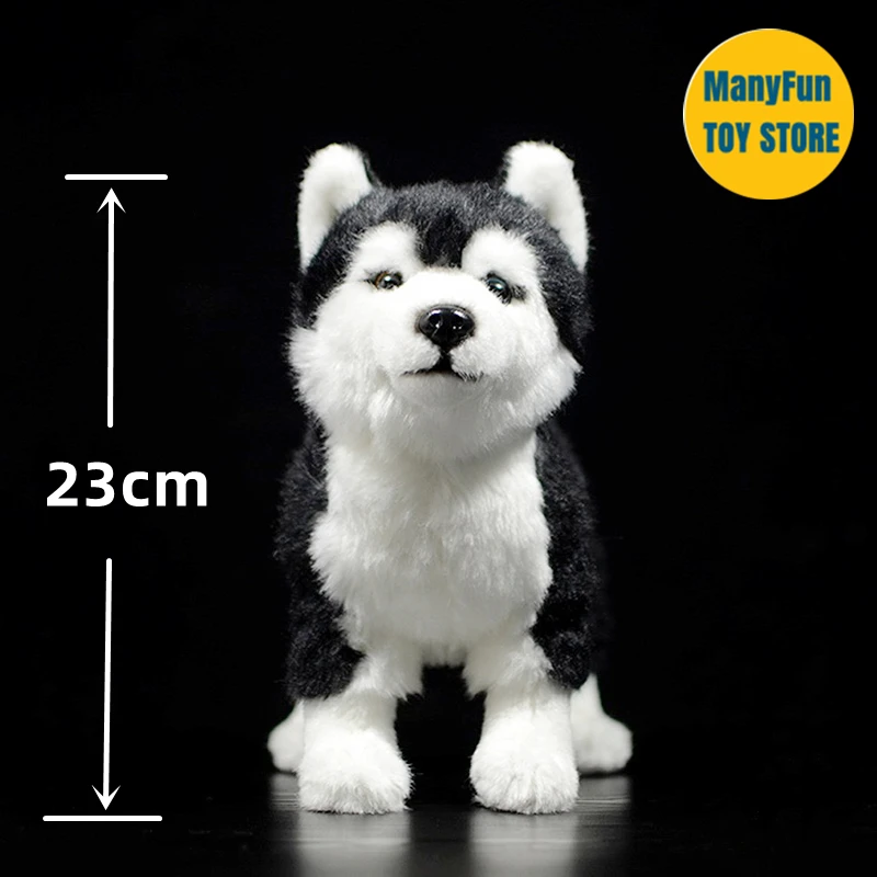 Odd Eyes Husky Dog Plush Toy High Fidelity Eskimo Dog Plushie Dogs Peluche Lifelike Stuffed Animals Simulation Doll Kawai Toys