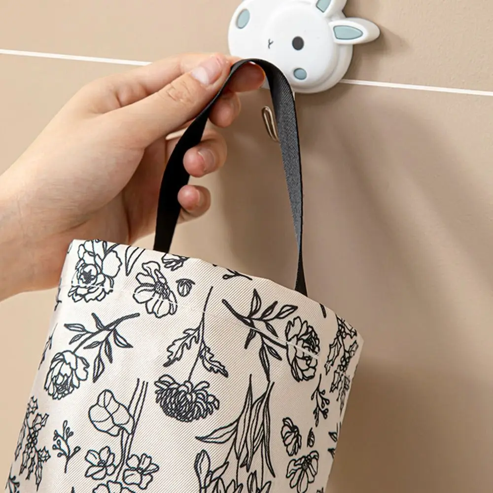 Cartoon Pattern Grocery Bag Holder Bottom Opening Smooth Extraction Garbage Bag Organizer Large Space-Saving Trash Bag Container