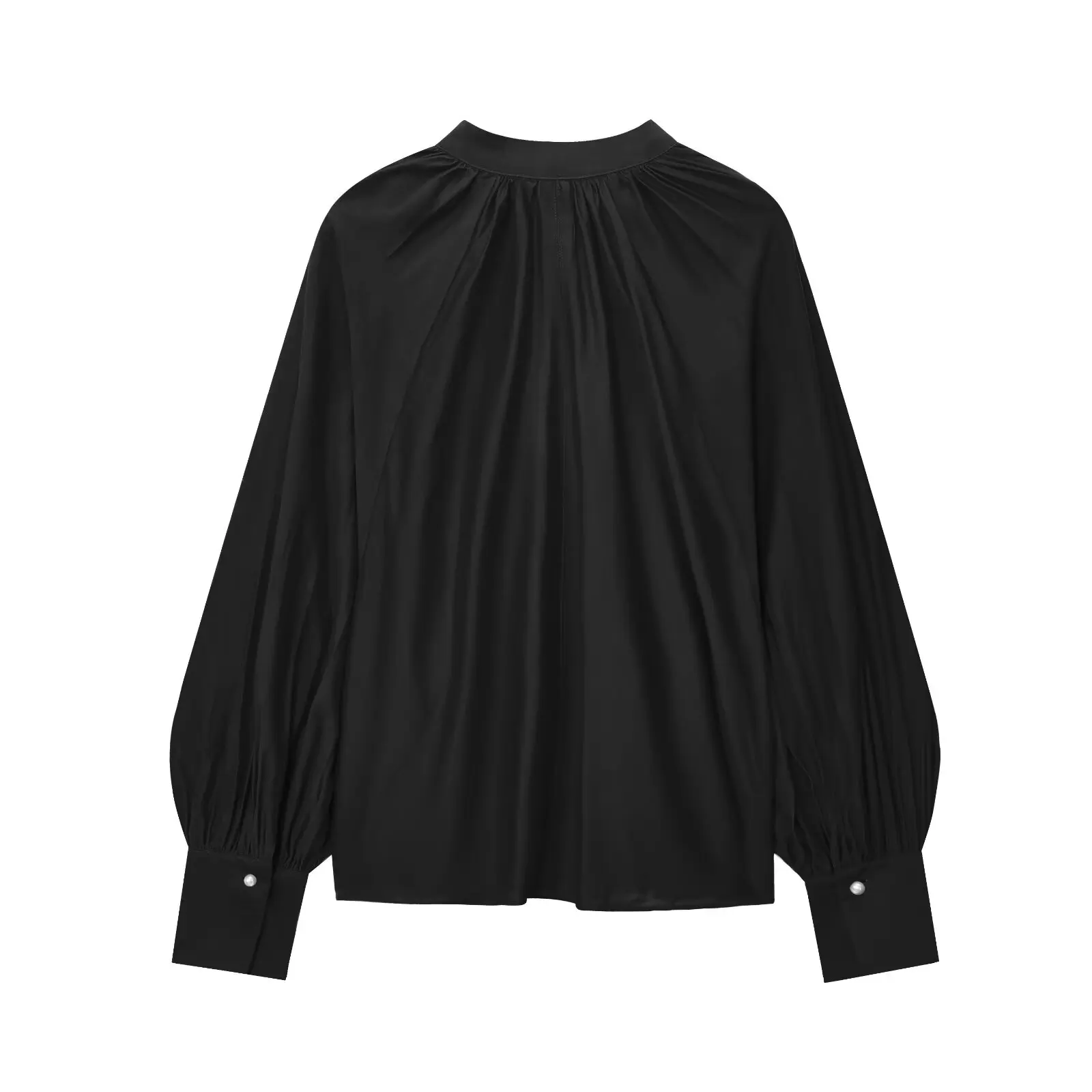 Faionable Casual Lantern Sve Top Damenbekleidung Herbst Neu SLE JNLEAOG Polyester Long Sve irt Loose Fit Regular...